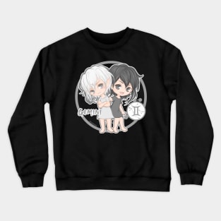 Chibi Zodiac Gemini Crewneck Sweatshirt